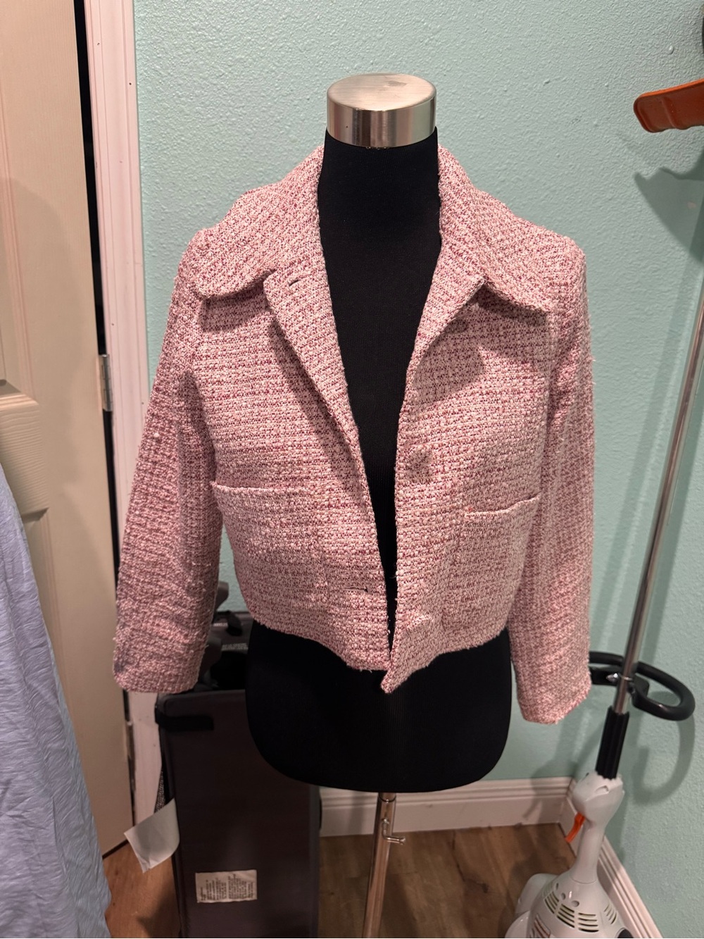 Georgie Cropped Tweed Jacket and Mini Skirt